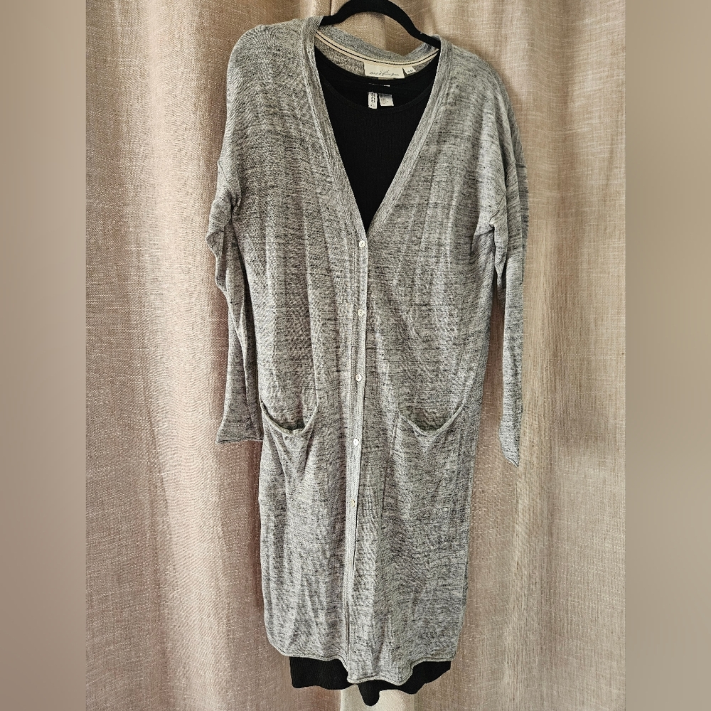 Divided H&M Basic Black Thermal Fitted Dress Large - image 6